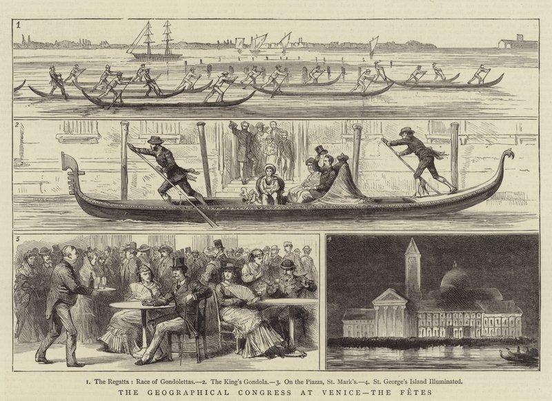 The Geographical Congress at Venice, the Fetes by English School