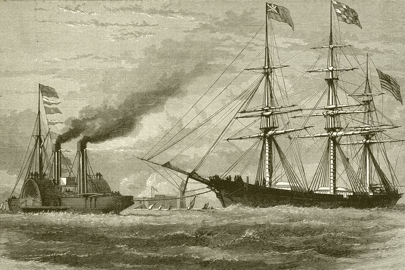 The George Griswold Entering the Mersey by English School
