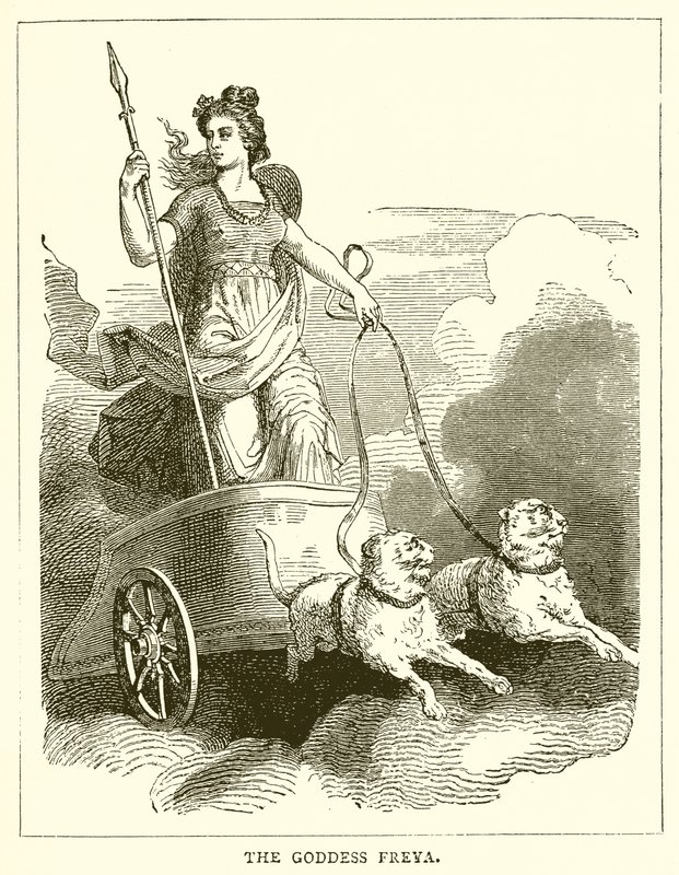 The Goddess Freya by English School