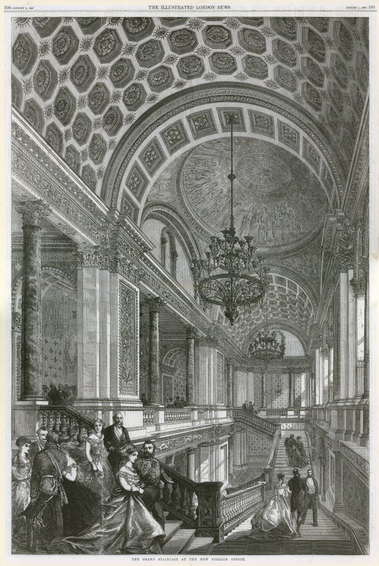 The Grand Staircase at the New Foreign Office by English School
