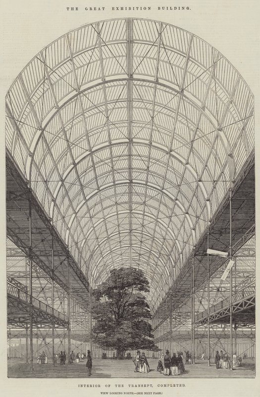 The Great Exhibition Building by English School