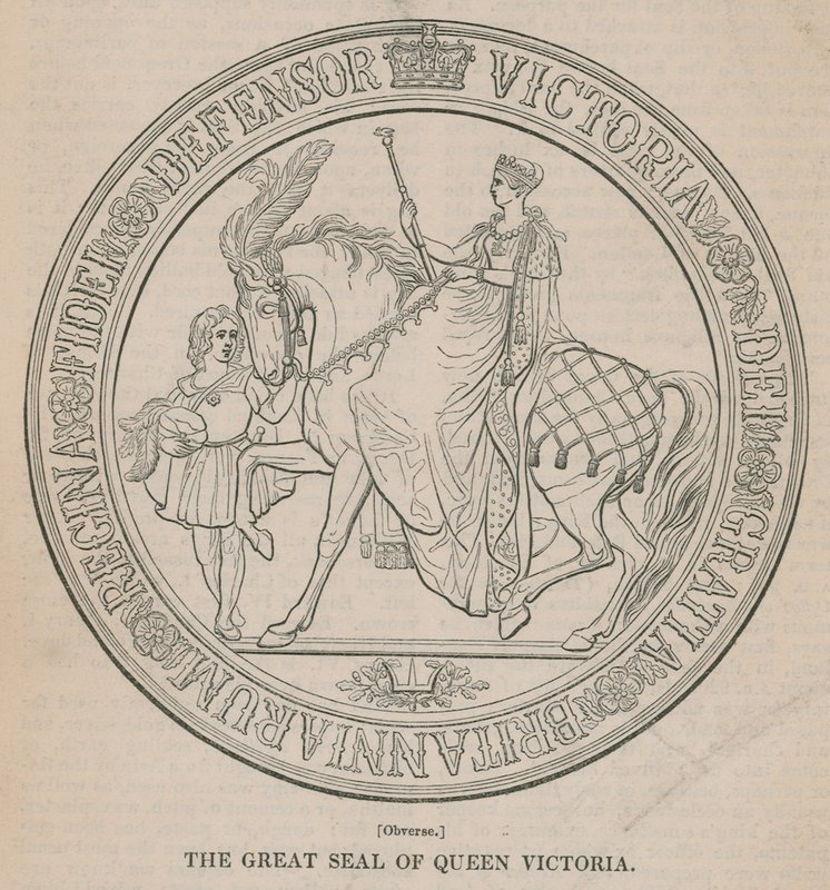 The Great Seal of Queen Victoria (Obverse) by English School