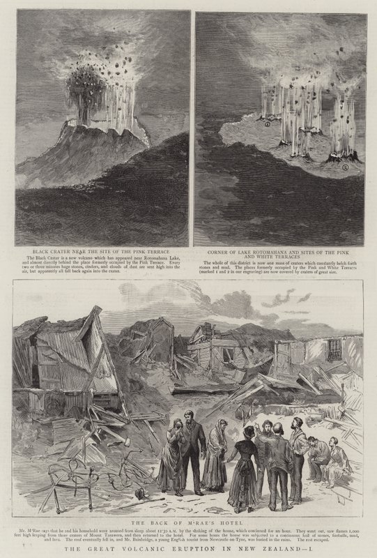 The Great Volcanic Eruption in New Zealand, I by English School
