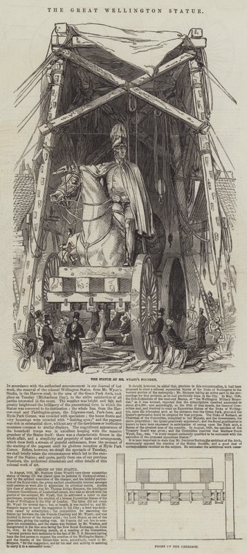 The Great Wellington Statue by English School