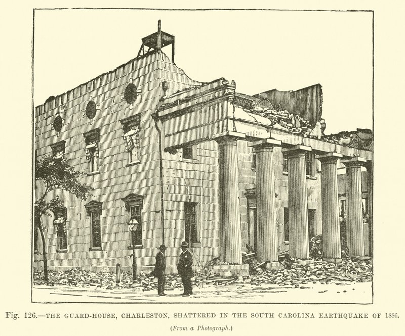 The Guard-House, Charleston, Shattered in the South Carolina Earthquake of 1886 by English School