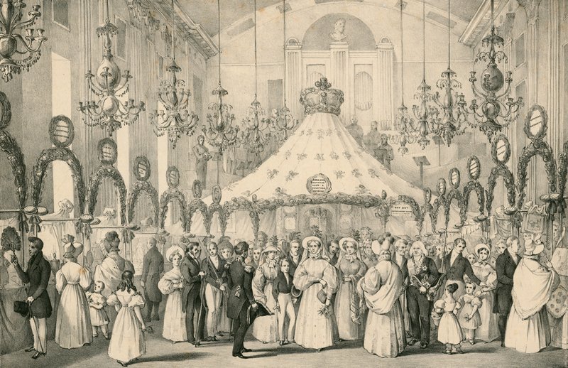 The Hanover Square Rooms When Queen Victoria Took the Private View of the Fancy Fair in Aid of Foreigners in Distress, Held on 19 June 1833 by English School