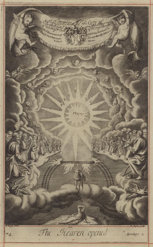 The Heaven opened (engraving) by English School