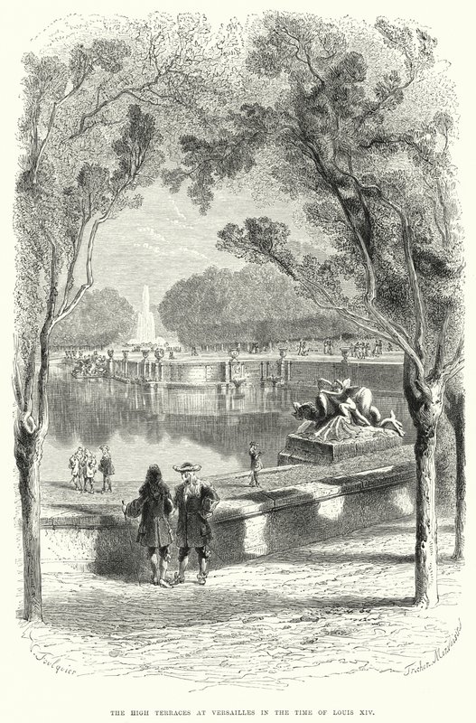 The High Terraces at Versailles in the Time of Louis XIV by English School