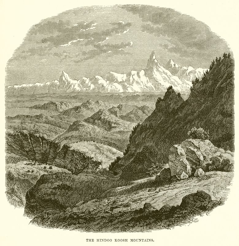 The Hindu Kush Mountains by English School