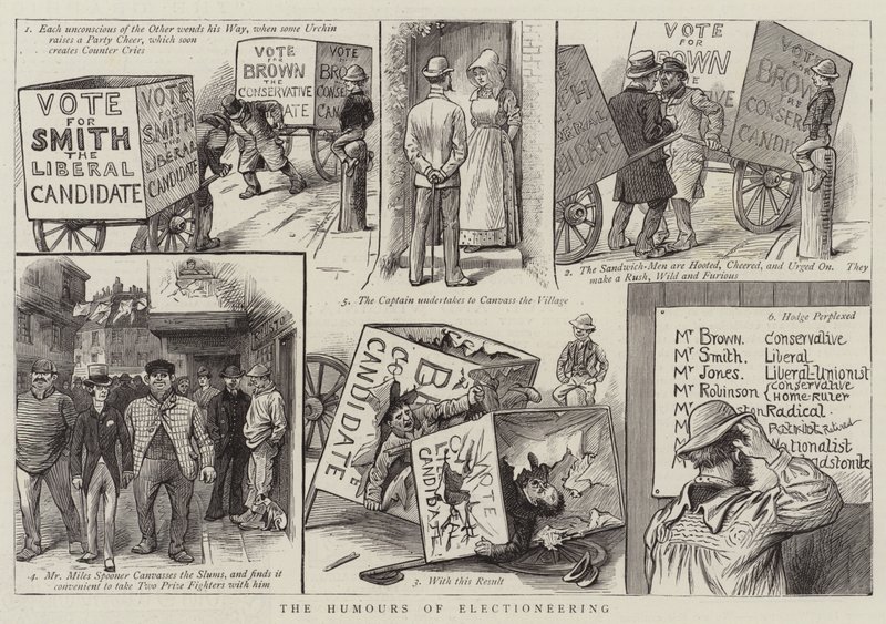 The Humours of Electioneering by English School