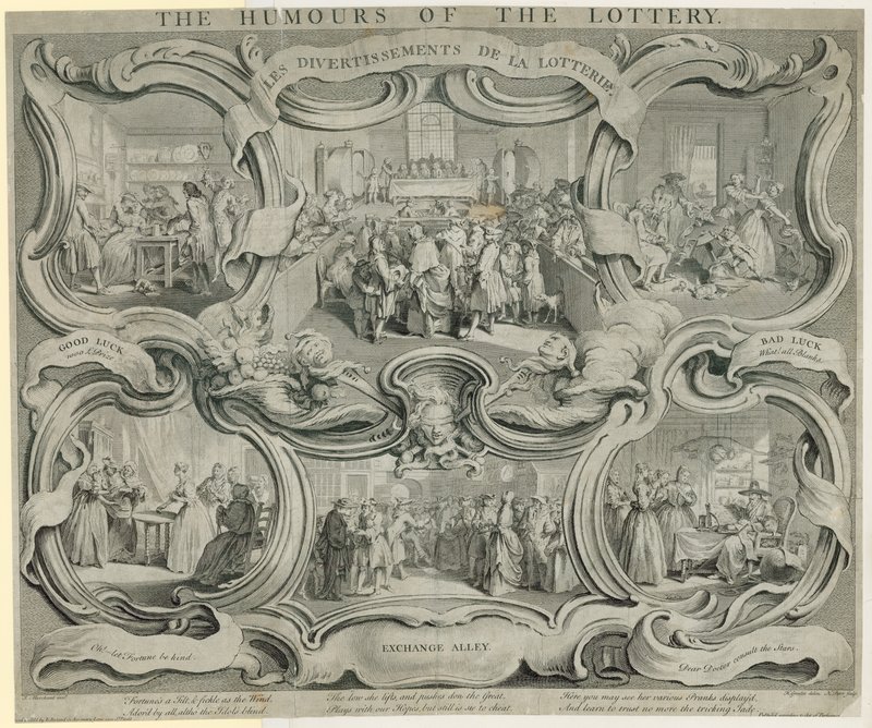 The Humours of the Lottery by English School