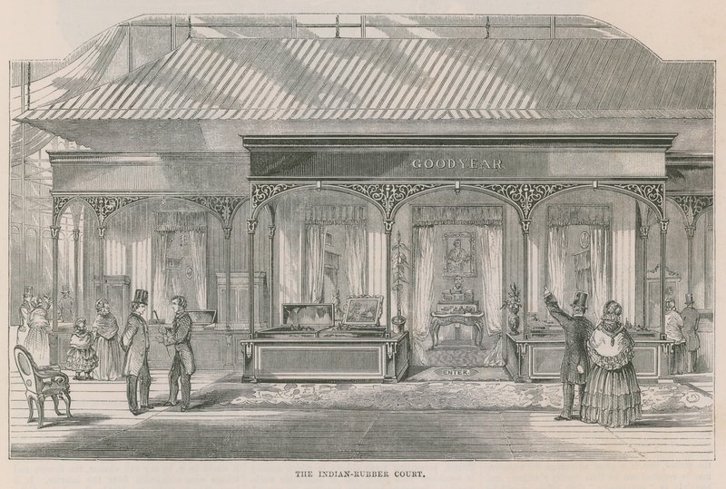The Indian-Rubber Court, Crystal Palace by English School