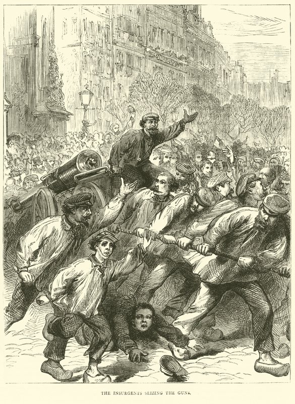 The Insurgents Seizing the Guns, March 1871 by English School