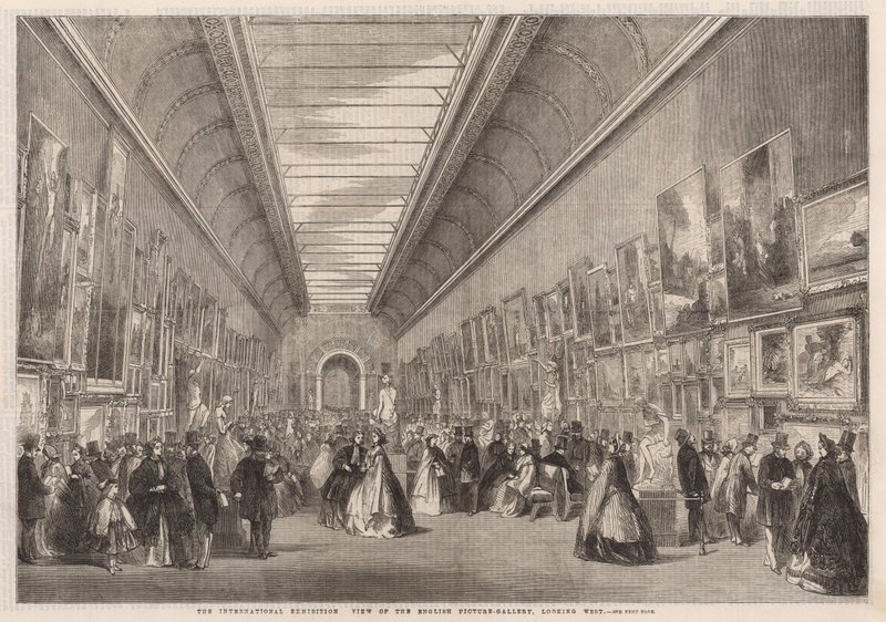 View of the English picture gallery by English School