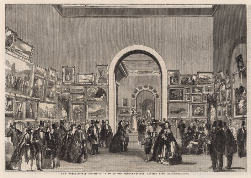 View of the Picture Gallery looking east by English School
