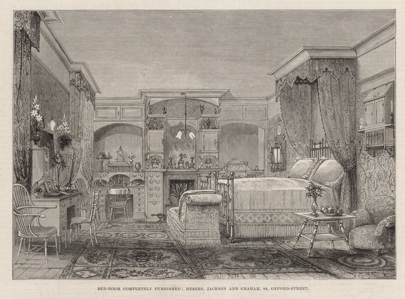 The International Health Exhibition: Bedroom Completely Furnished by English School