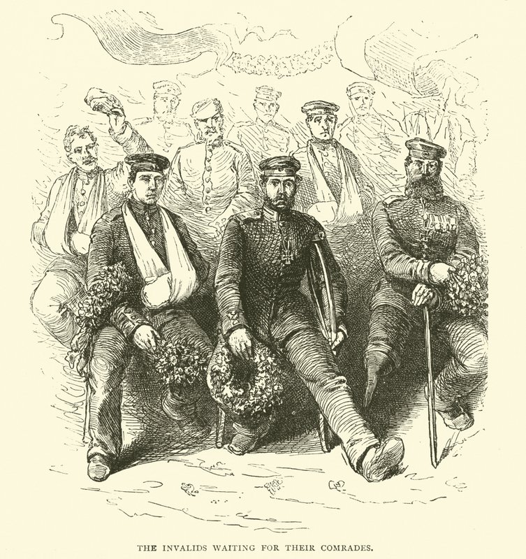 The Invalids waiting for their Comrades, 1871-2 by English School