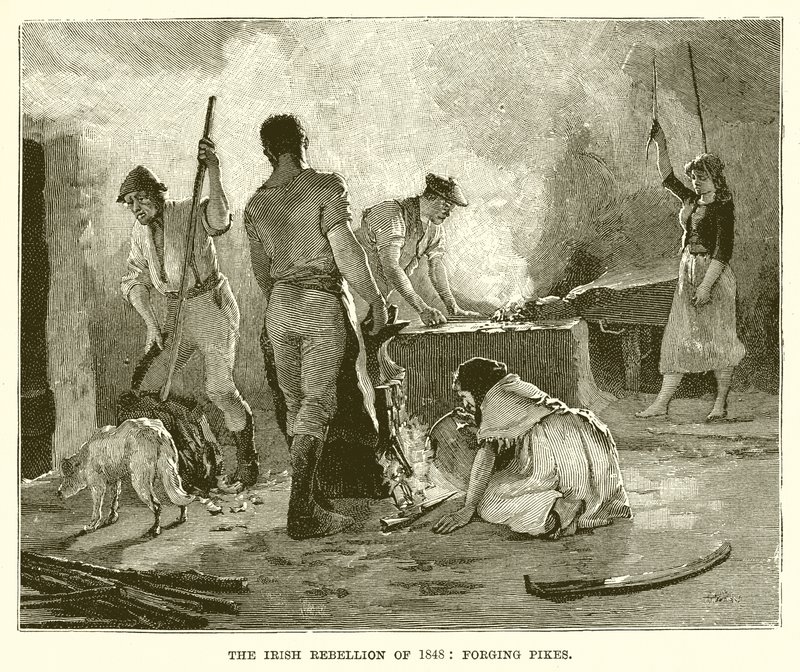 The Irish Rebellion of 1848: Forging Pikes by English School
