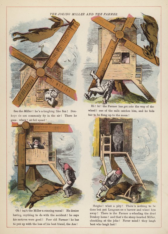 The Joking Miller and the Farmer by English School