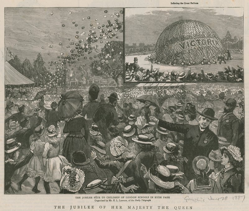 The Jubilee Fete to the Children of London Schools in Hyde Park by English School