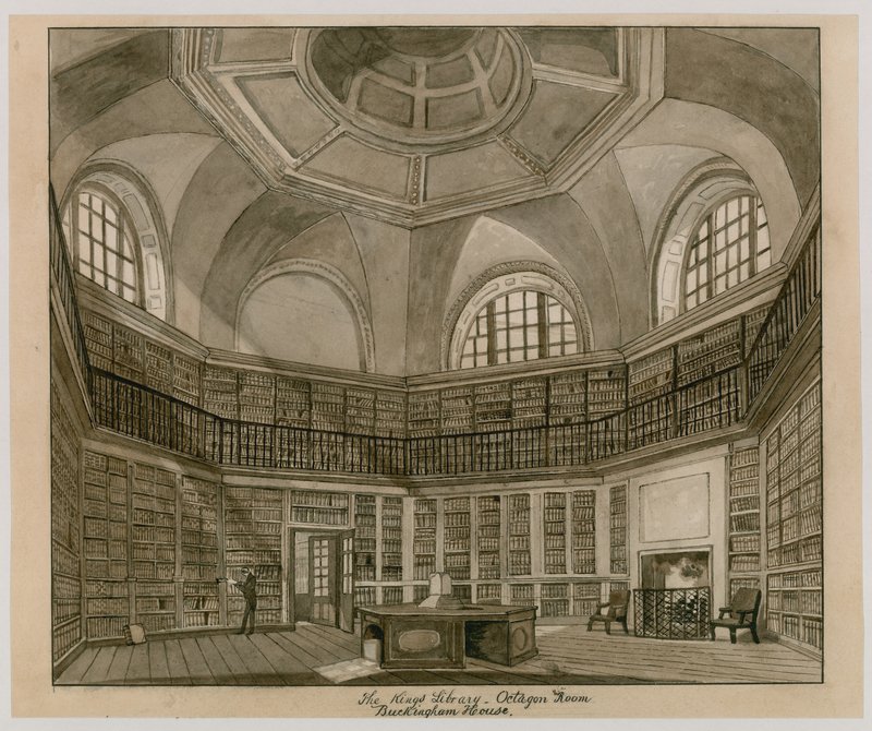 The Kings Library, Octagon Room, Buckingham Palace by English School