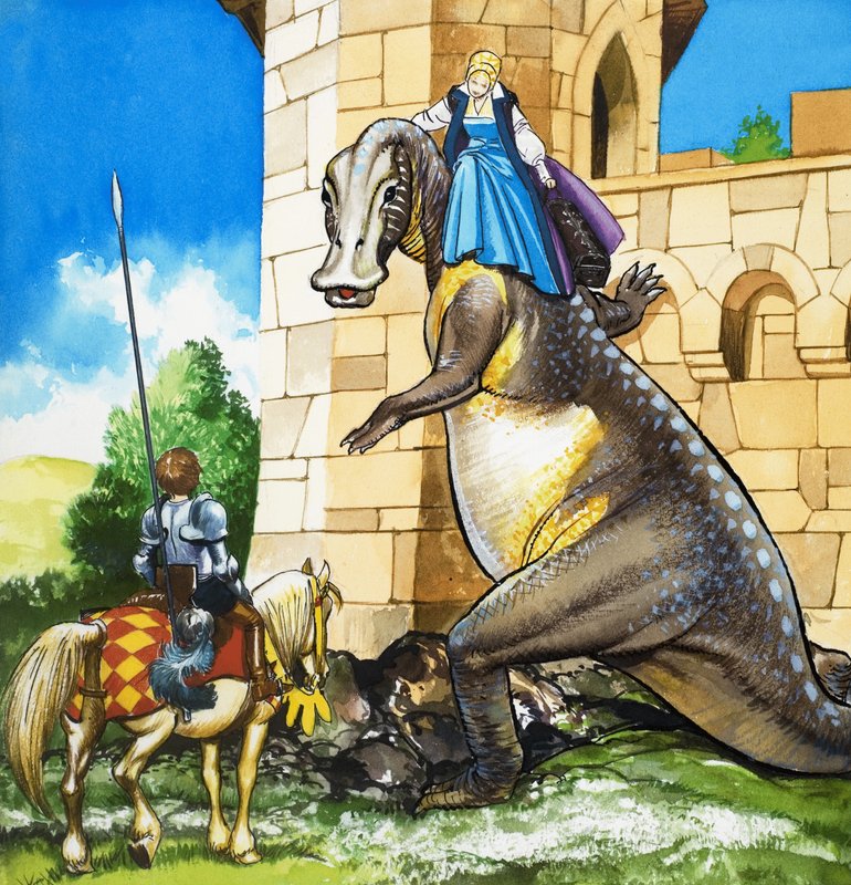 The Lady and the Dragon by English School