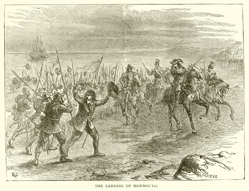 The Landing of Monmouth by English School