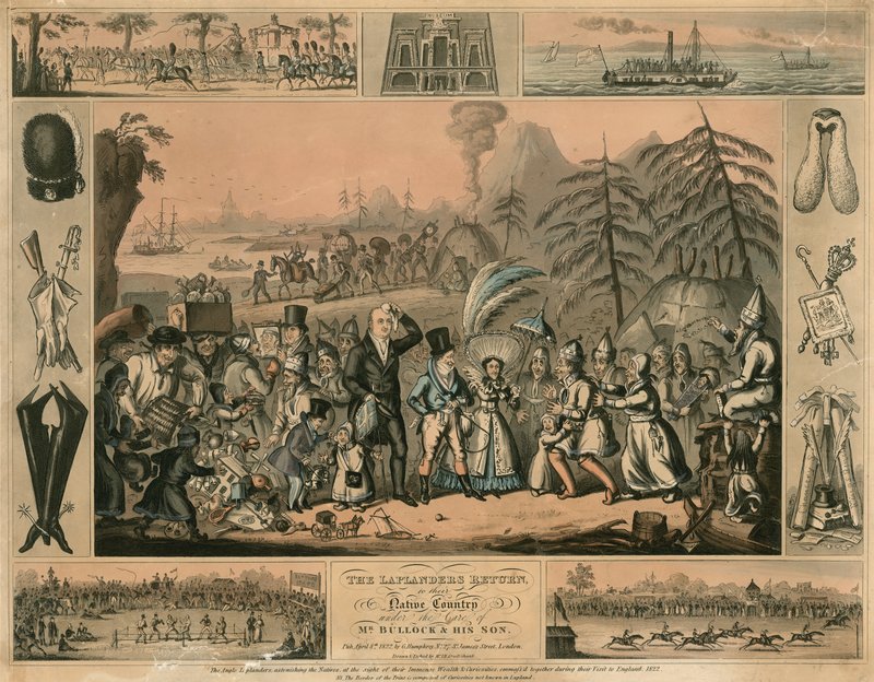 The Laplanders Return to Their Native Country Under the Care of Mr Bullock and His Son by English School