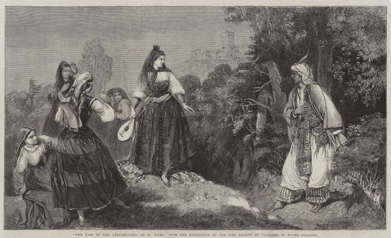 "The Last of the Abencerages," from the Exhibition of the New Society of Painters in Water Colours by English School
