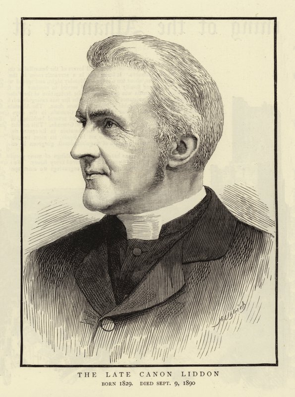 The Late Canon Liddon by English School