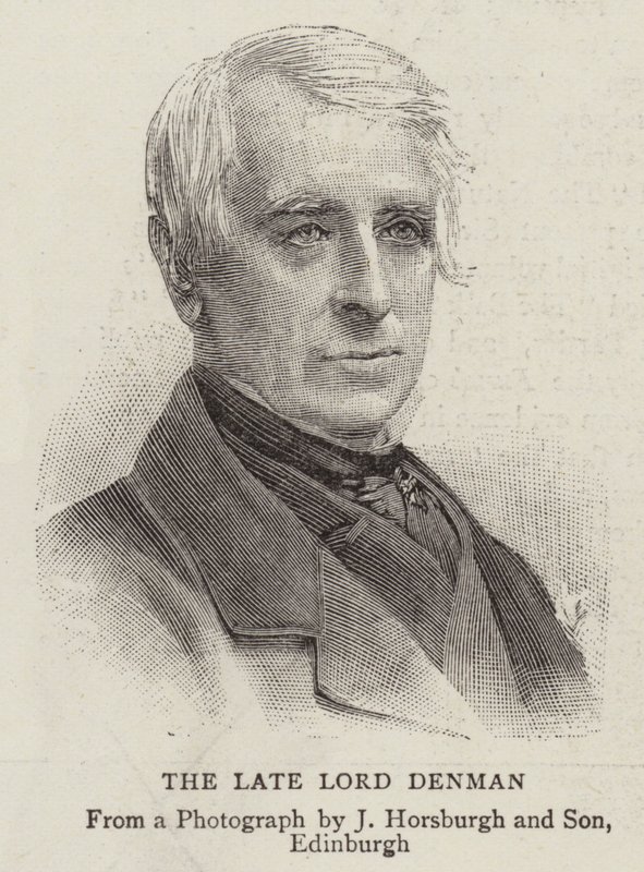 The Late Lord Denman by English School