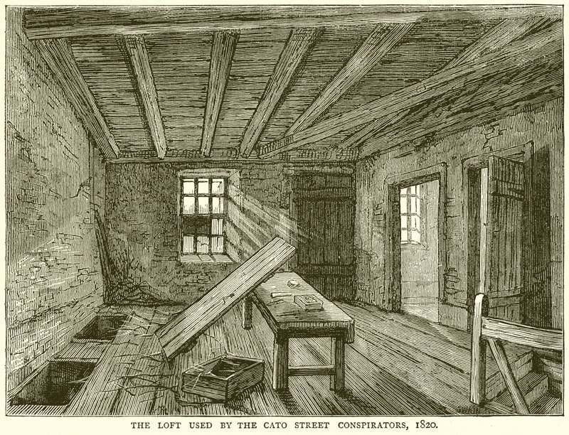 The Loft Used by the Cato Street Conspirators, 1820 by English School