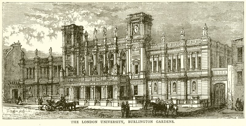 The London University, Burlington Gardens by English School