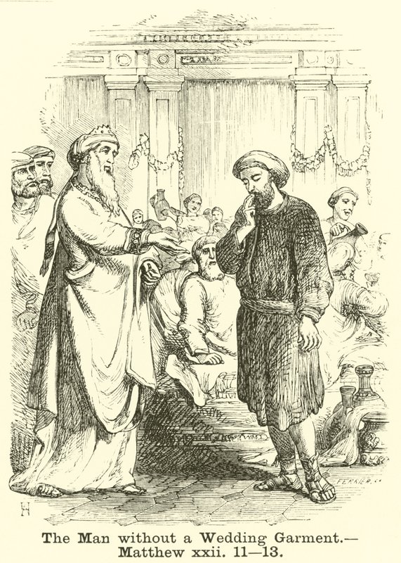 The Man without a Wedding Garment by English School
