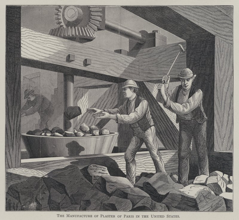 The Manufacture of Plaster of Paris in the United States by English School
