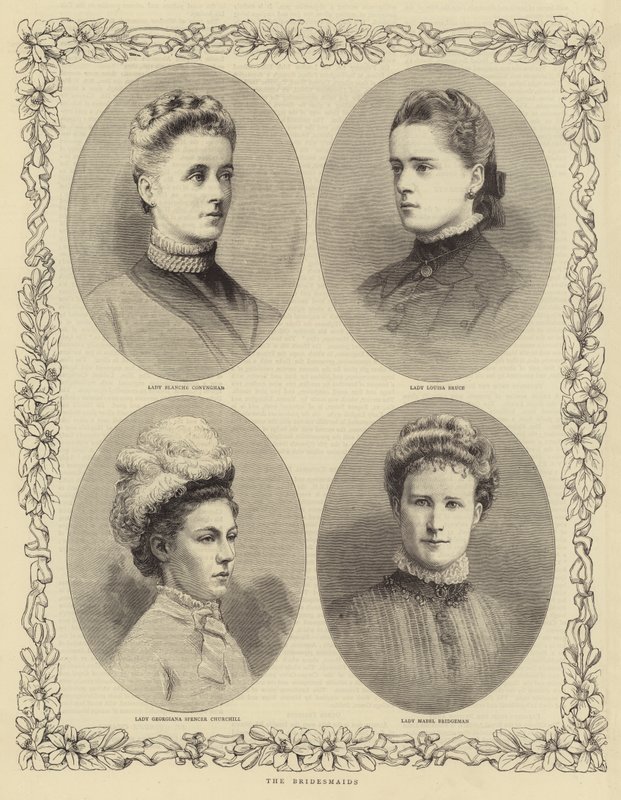 The Marriage of the Duke of Connaught, the Bridesmaids by English School