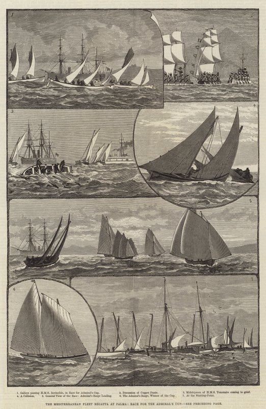 The Mediterranean Fleet Regatta at Palma, Race for the Admiral