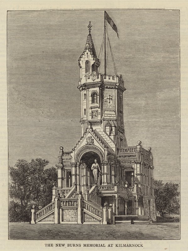 The New Burns Memorial at Kilmarnock by English School