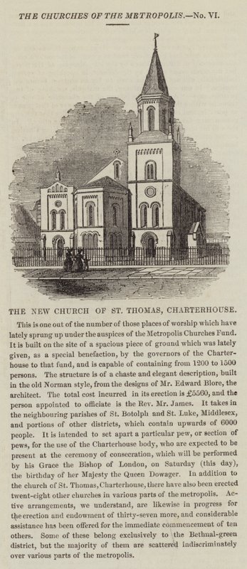 The New Church of St Thomas, Charterhouse by English School