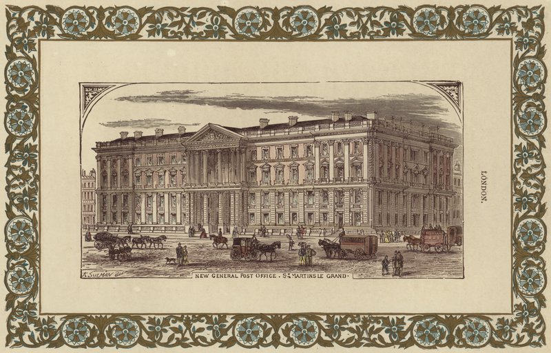 The New General Post Office on St Martins Le Grand by English School