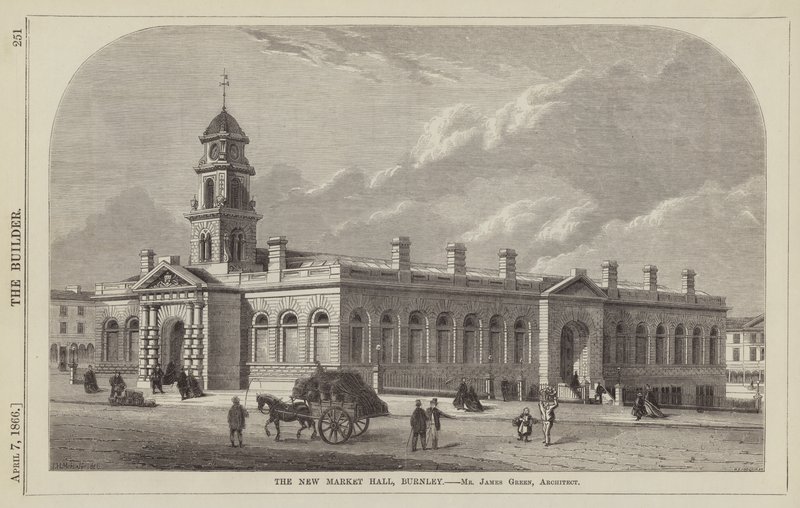 The New Market Hall, Burnley, Mr James Green, Architect by English School