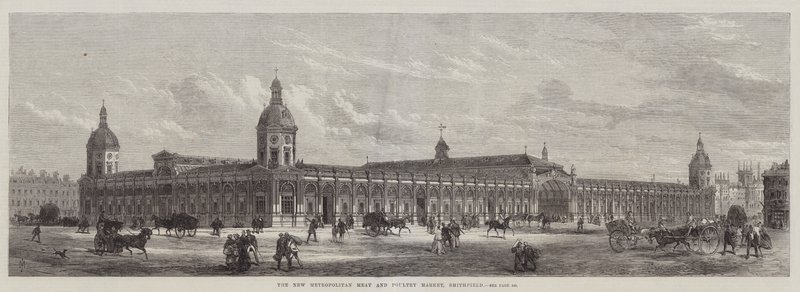 The New Metropolitan Meat and Poultry Market, Smithfield by English School