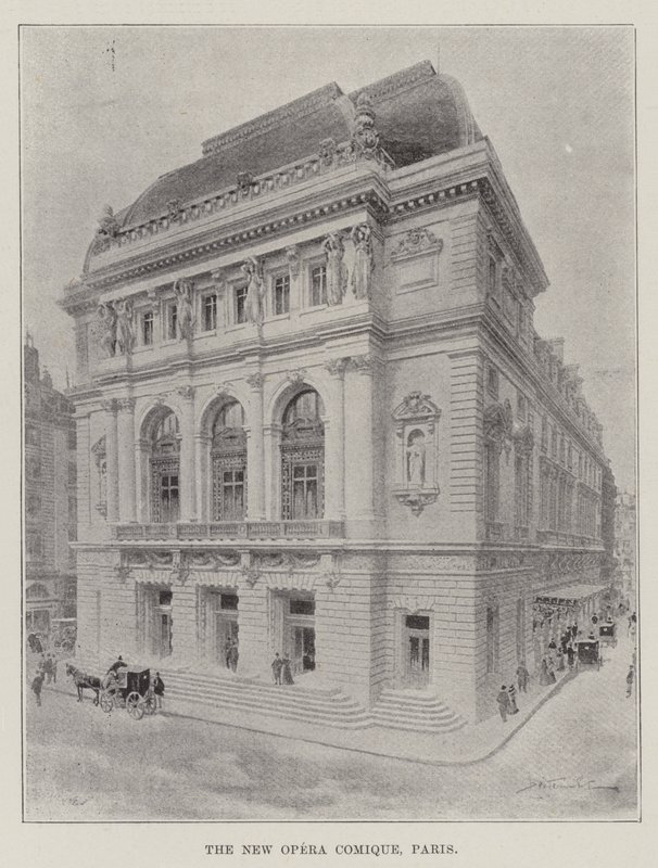 The New Opera Comique, Paris by English School