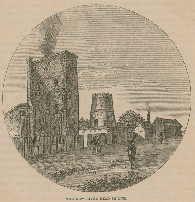 The New River Head in 1798 by English School