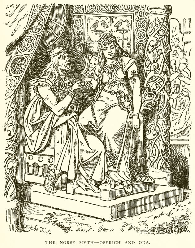 The Norse Myth--Oserich and Oda by English School
