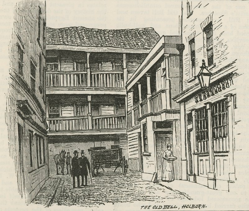 The Old Bell, Holborn, London by English School