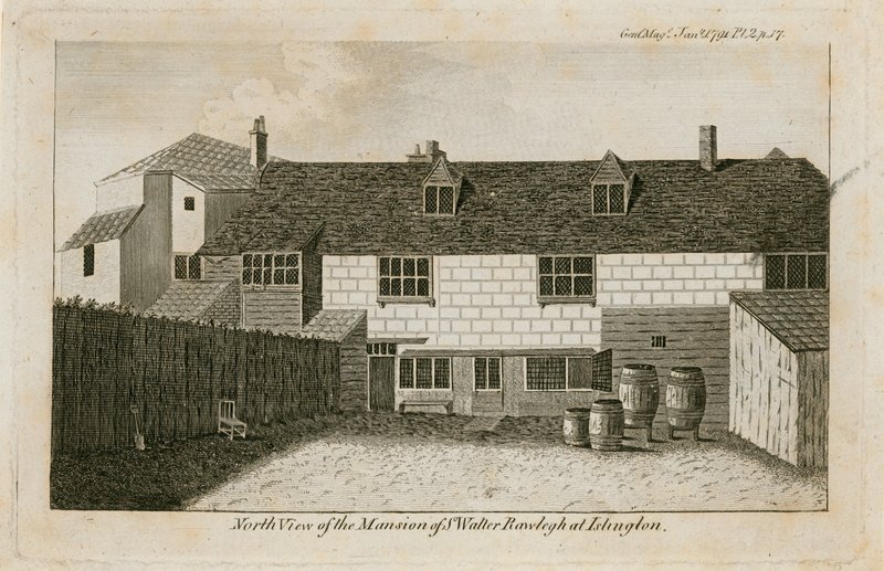 The Old Pied Bull (rear), Sir Walter Raleigh