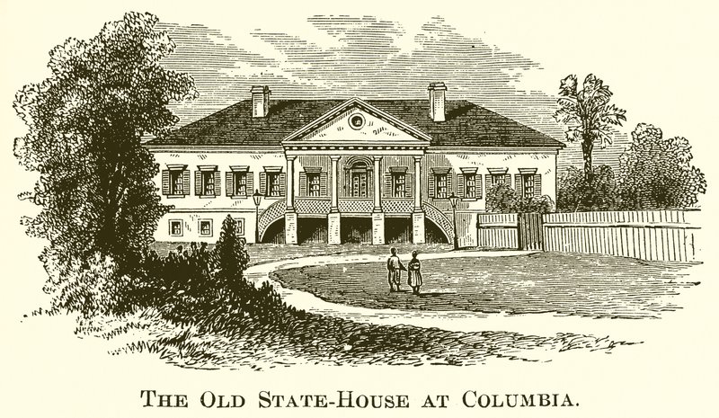The Old State-House at Columbia by English School