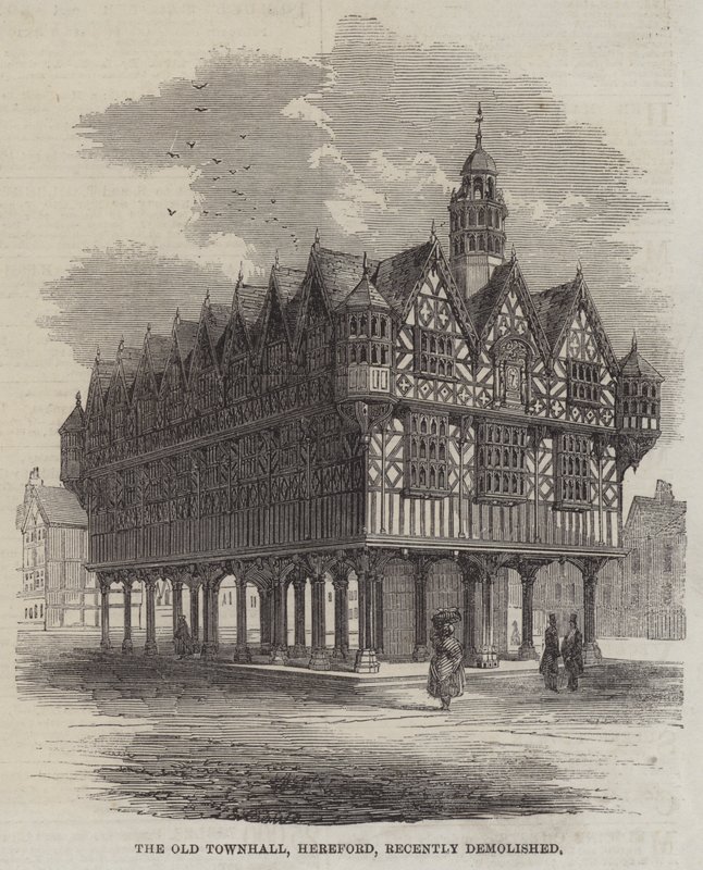 The Old Townhall, Hereford, recently demolished by English School