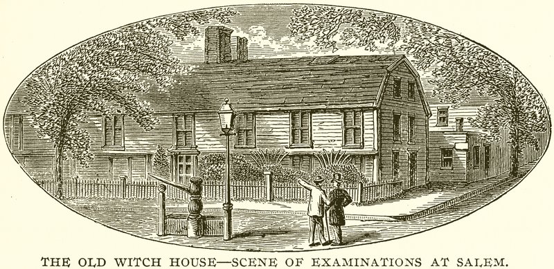 The Old Witch House--Scene of Examinations at Salem by English School